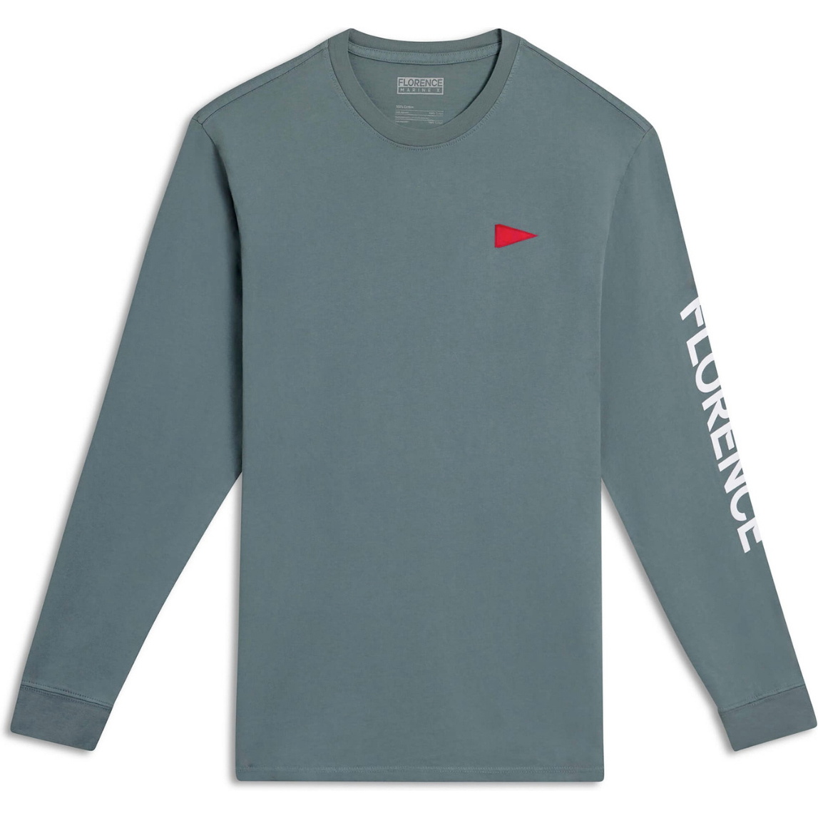 2026 Florence Marine X Männer Burgee Langarm-T-Shirt FMTS00125 - Sea Blue